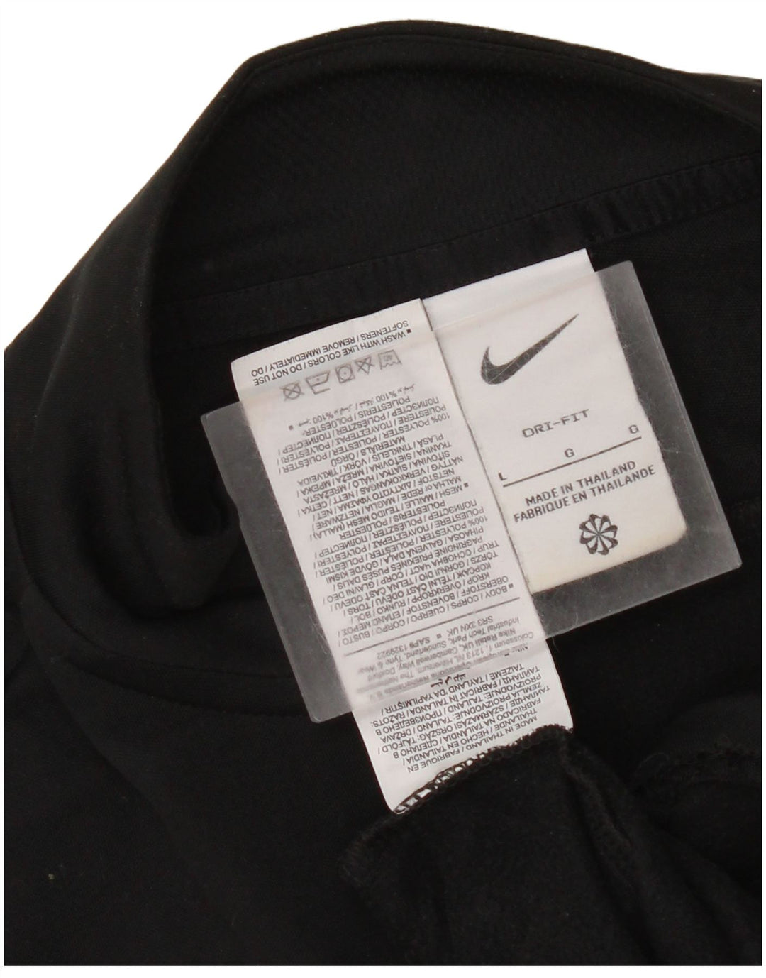 Nike Herre Dri Fit Pullover med lynlås-hals Træningsdragt Top Stor Sort Colourblock