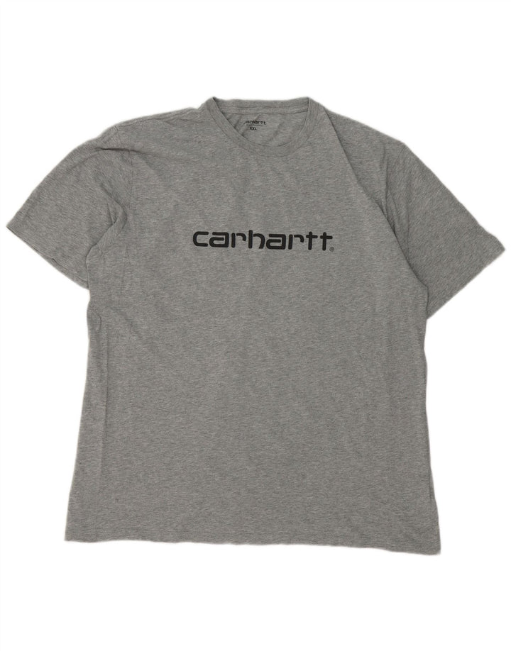 Carhartt Herre Grafisk T-Shirt Top 2XL Grå