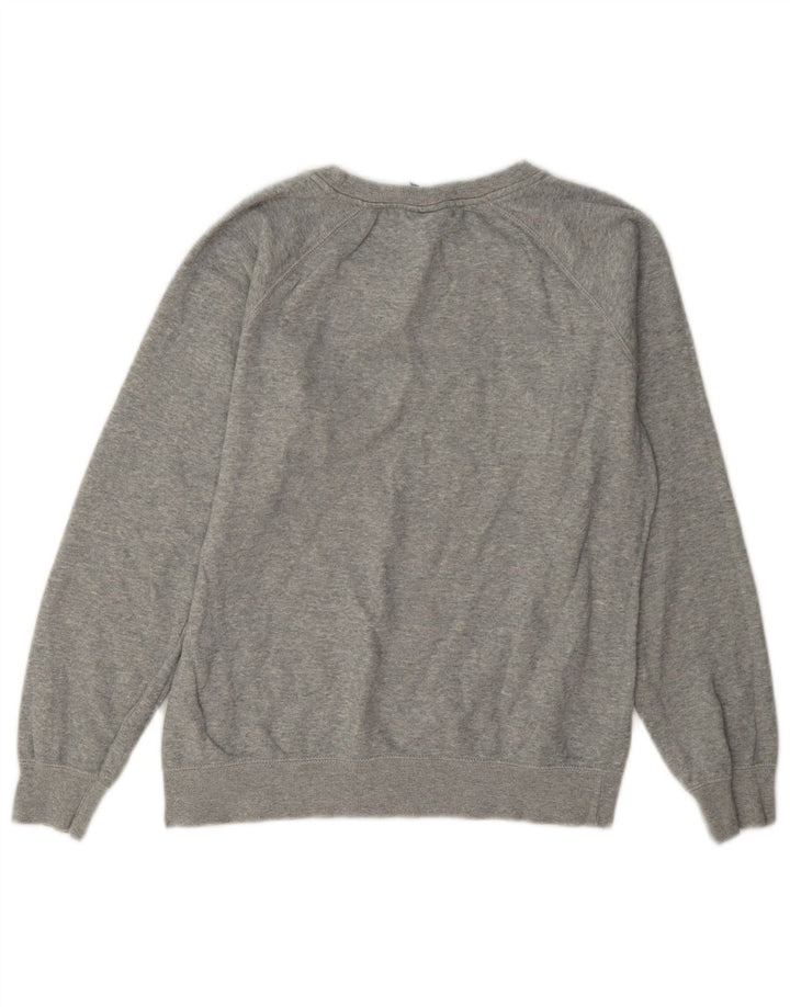 Champion Dame Grafisk Sweatshirt Jumper UK 10 Lille Grå Bomuld
