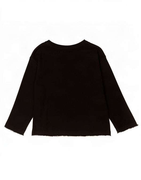 Benetton Dame Top Langærmet UK 14 Large Sort