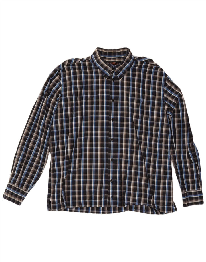 Ben Sherman herreskjorte 2XL sort ternet bomuld