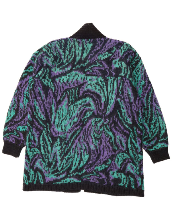 Amari Womens Oversized Longline Cardigan Sweater UK 10 Small Multicolored