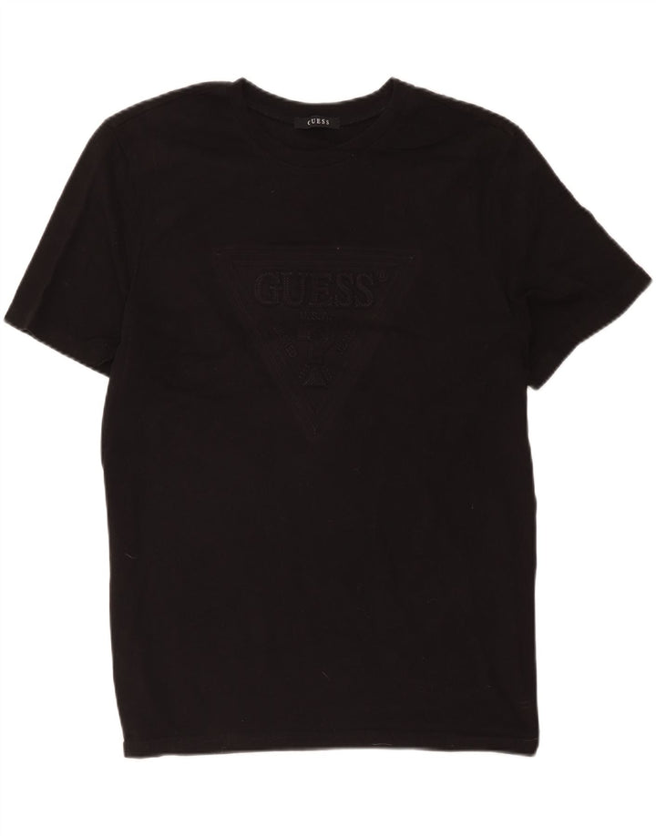 Guess Herre grafisk T-shirt Top Medium Sort