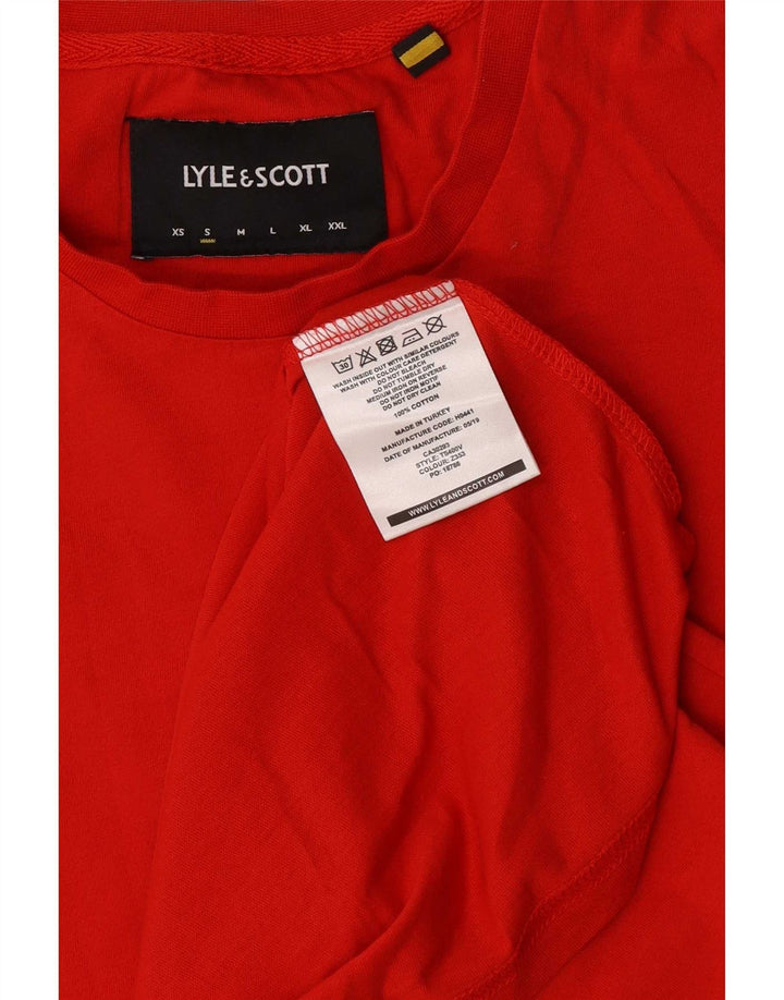 Lyle & Scott Herre T-shirt Top Lille Rød Bomuld