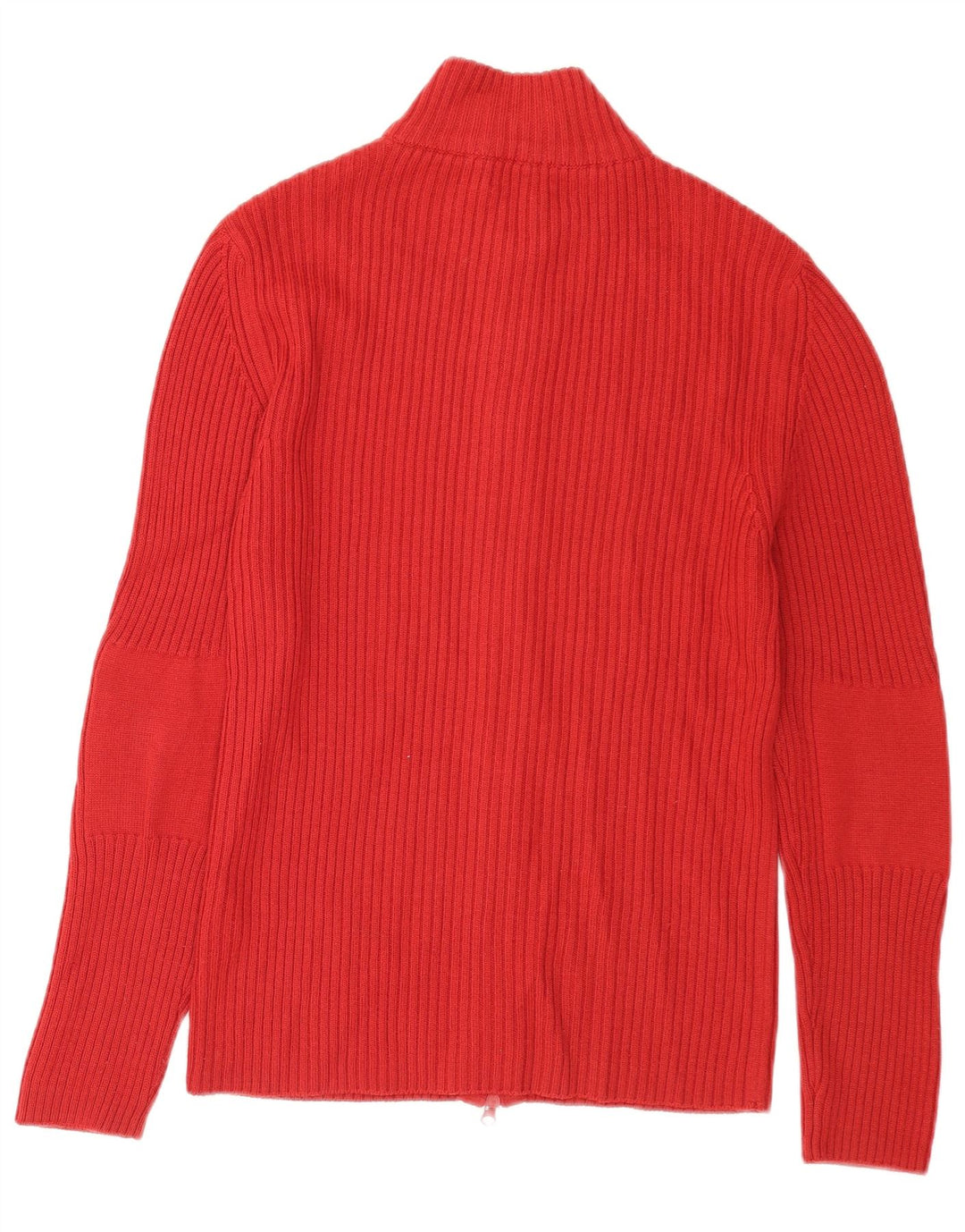 Riffel Herre Cardigan Sweater Stor Rød Merinould