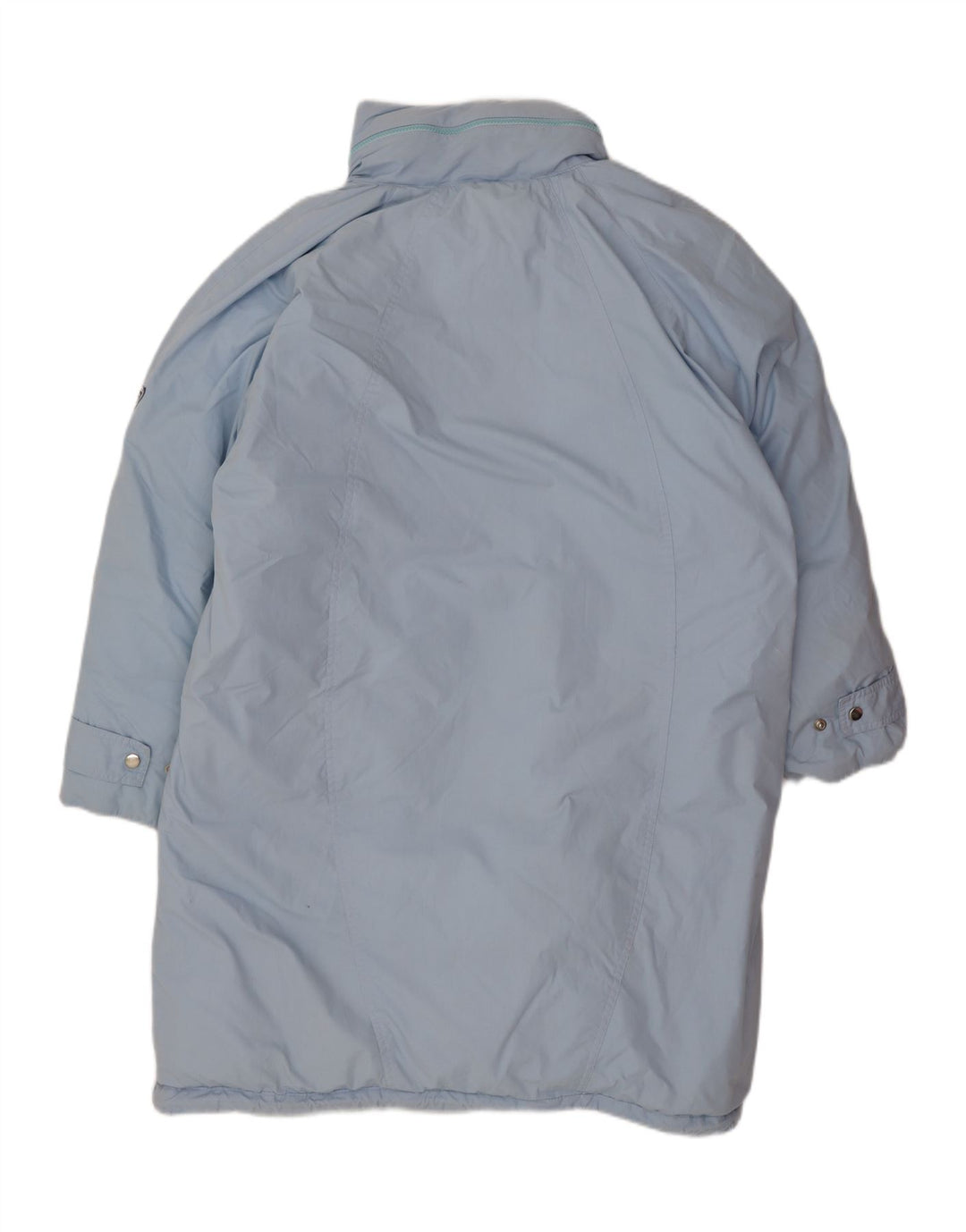 Vintage Dame Oversized Polstret Frakke EU 42 Large Blue