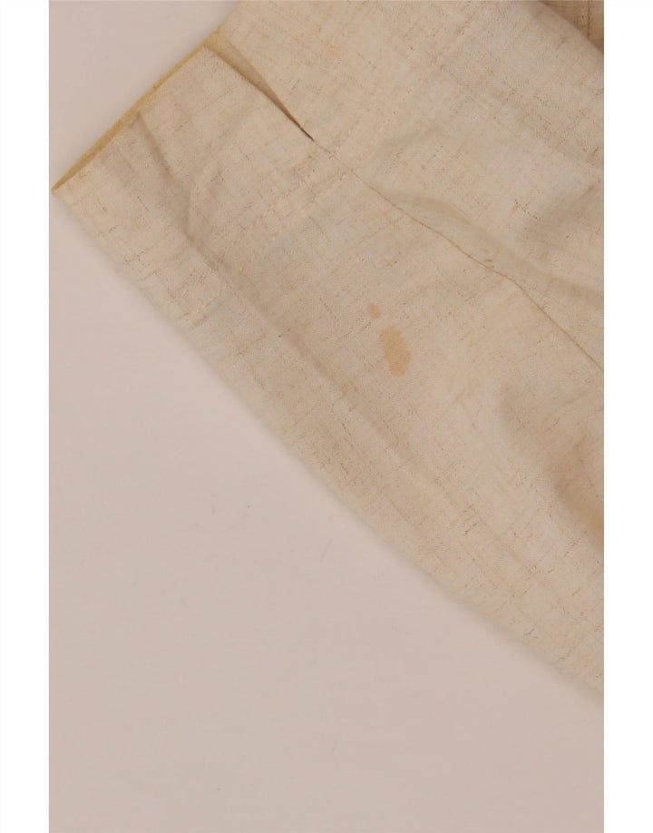 Marks & Spencer Dame 4-knaps blazerjakke UK 16 Large Beige Viscose