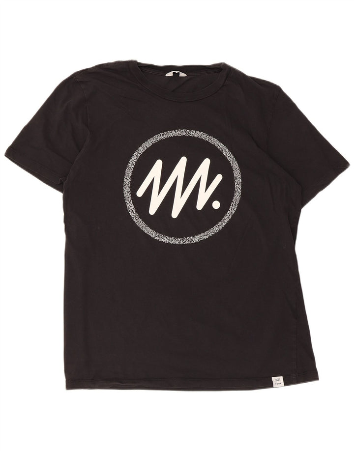 Jack & Jones Herre grafisk T-shirt Top XL Sort