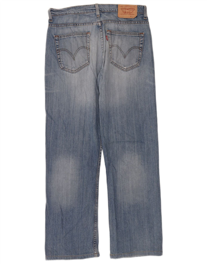 Levi's Herre 752 Straight Jeans W32 L30 Blå Bomuld