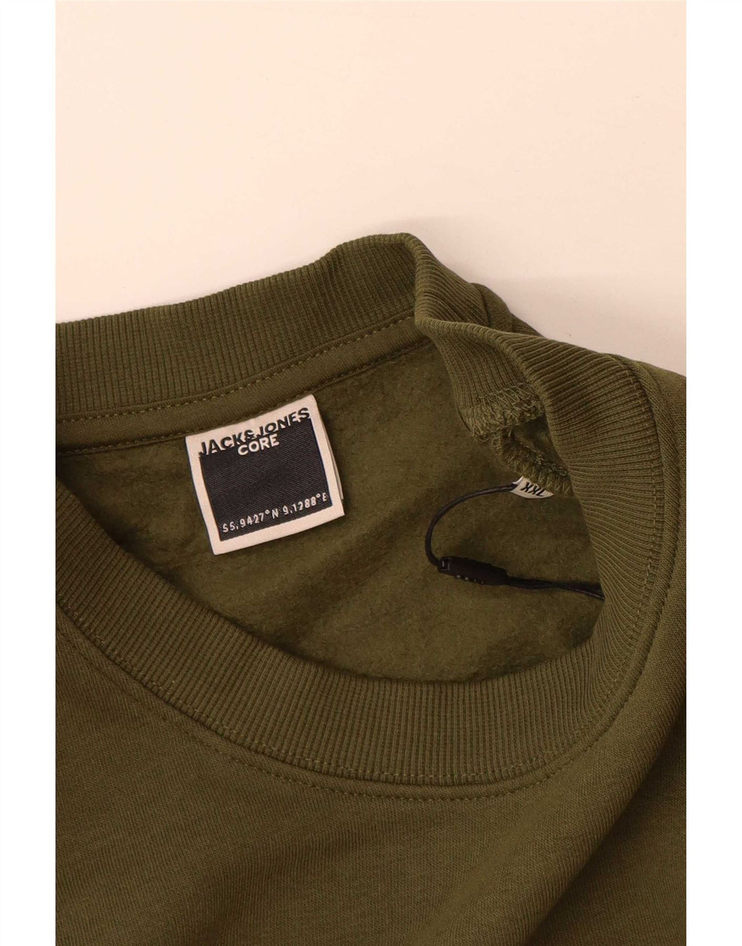 Jack & Jones Grafisk sweatshirt til mænd 2XL Khaki Bomuld