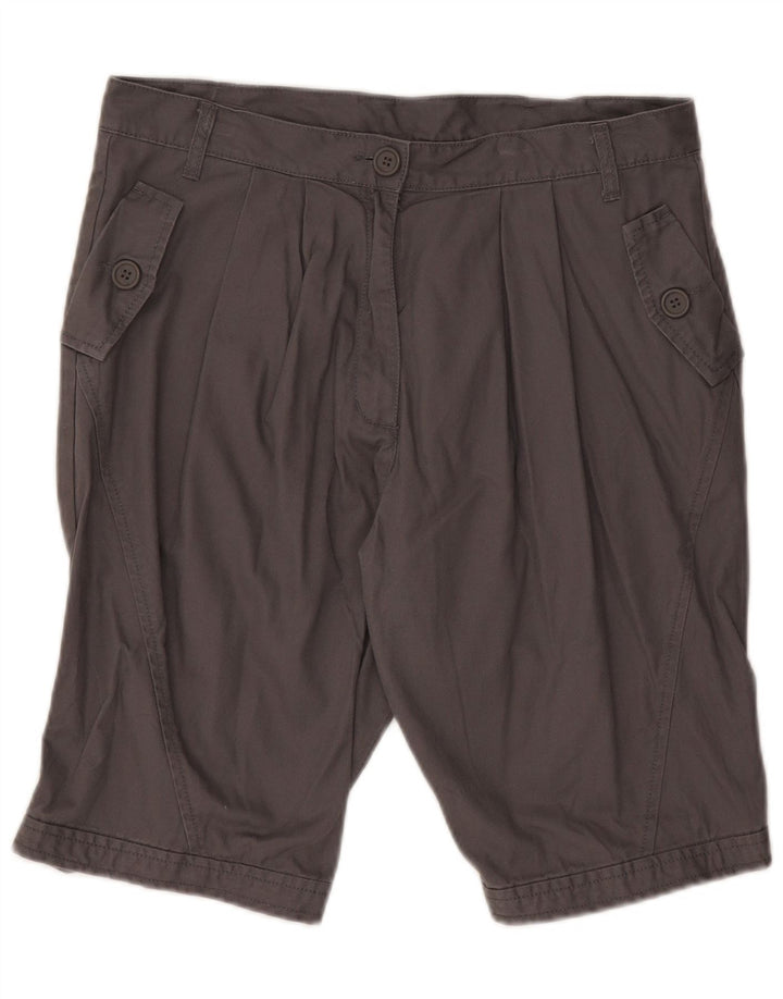Benetton Bermuda Shorts til kvinder IT 42 Medium W32 Grå Bomuld