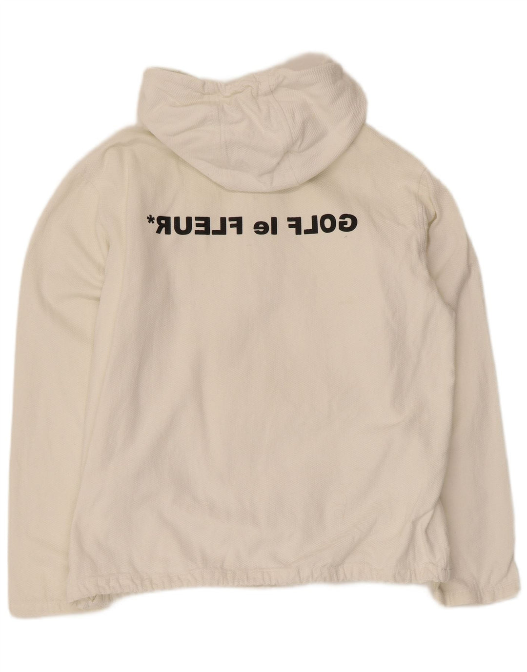 Converse Dame Oversized grafisk lynlås hættetrøje Jumper UK 10 Small White