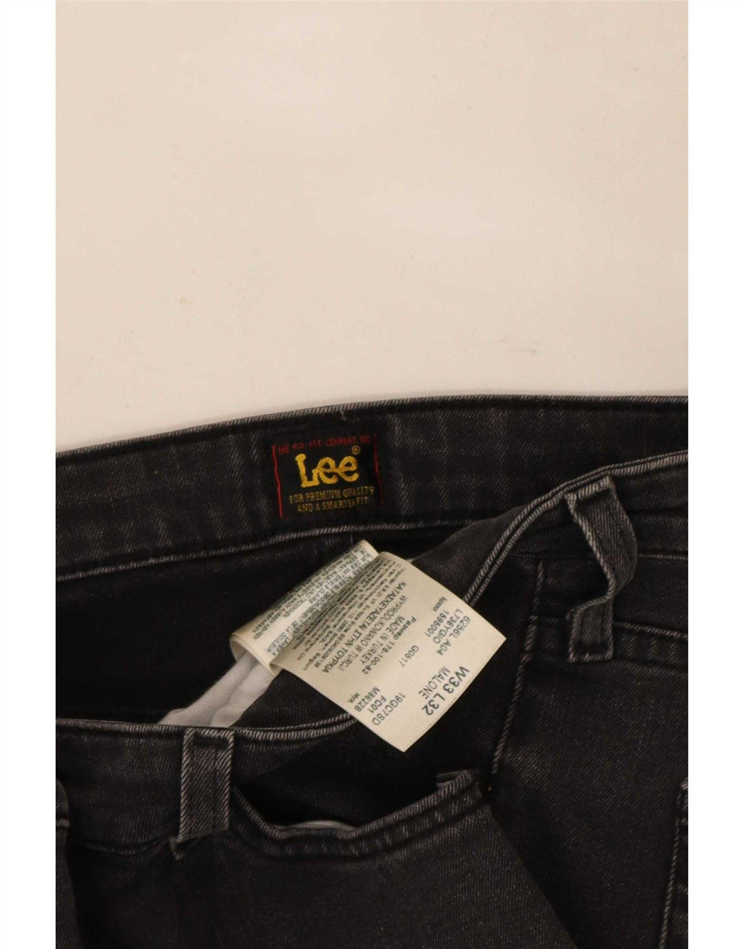 Lee Dame Malone Skinny Jeans W33 L32 Sort Bomuld