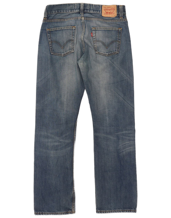 Levi's Mens 506 Standard Fit Straight Jeans W34 L34 Blue Cotton