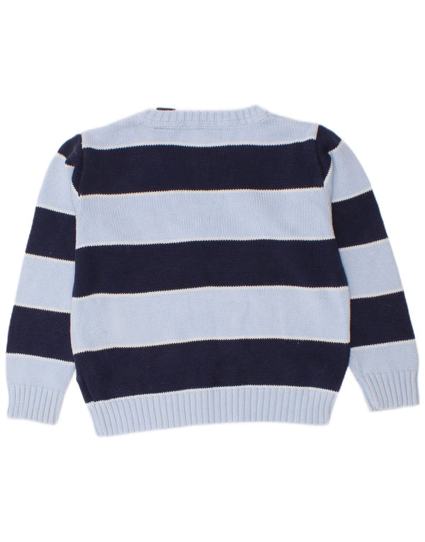 Polo Ralph Lauren Drenge Boat Neck Jumper Sweater 3-4 år Blå Stribet