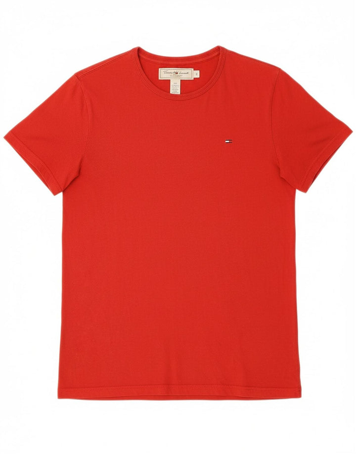 TOMMY HILFIGER Mens T-Shirt Top Medium Red Cotton