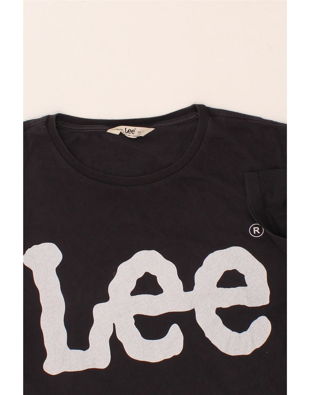 LEE Womens Graphic T-Shirt Top UK 16 Large Black Cotton Vintage Lee and Second-Hand Lee from Messina Hembry 