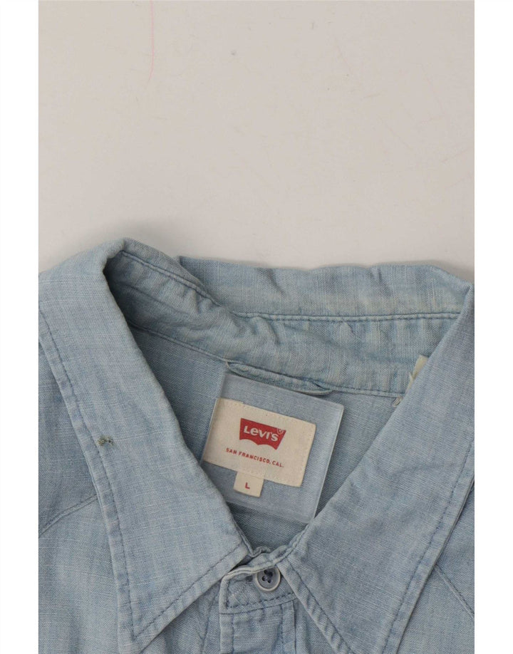Levi's herreskjorte stor blå