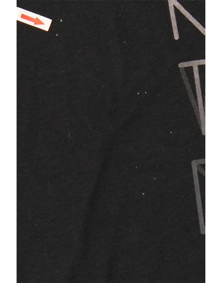 Nike Herre Dri Fit Grafisk T-Shirt Top XL Sort Polyester