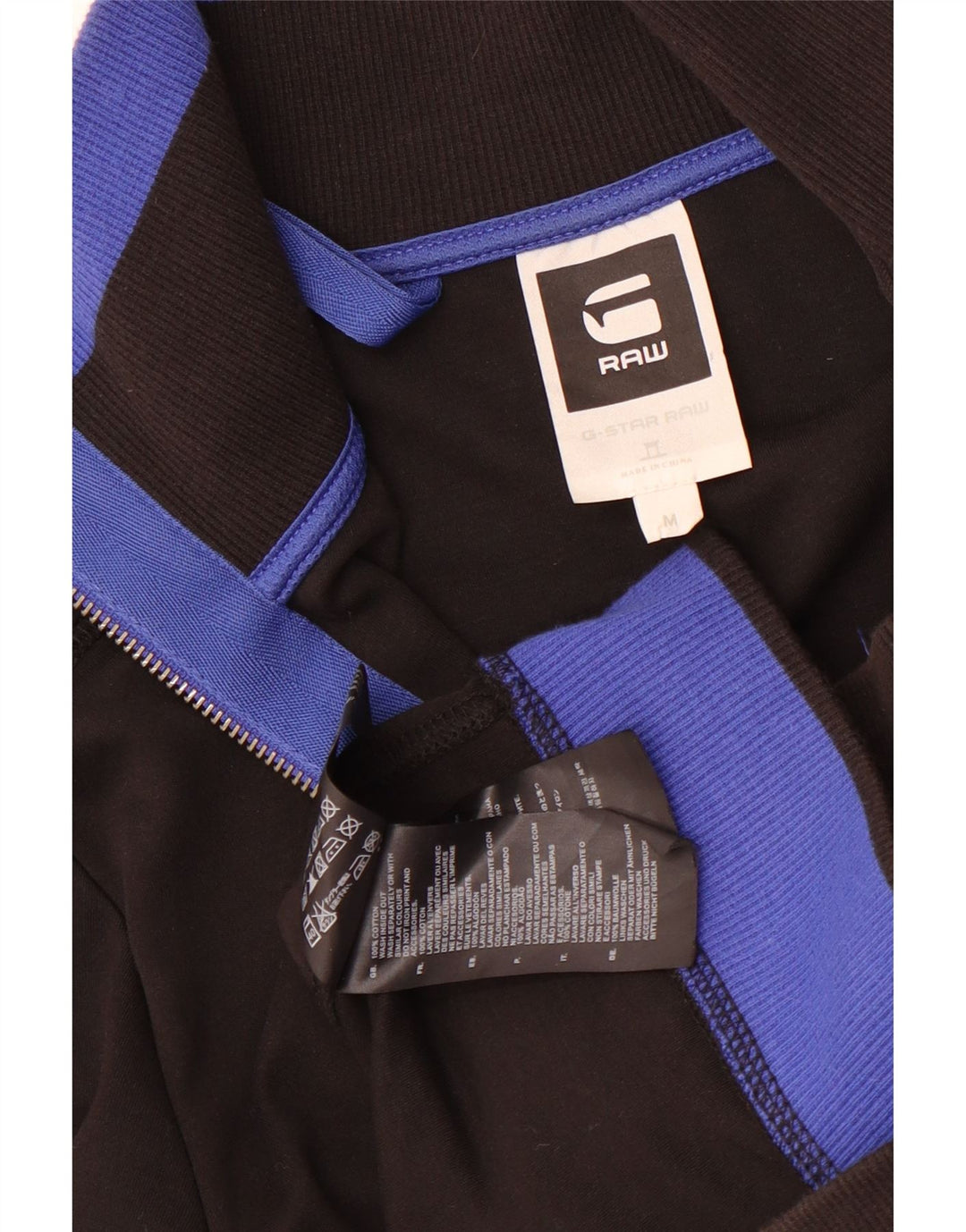 G-Star Womens Grafisk træningsdragt Topjakke UK 12 Medium Sort Bomuld