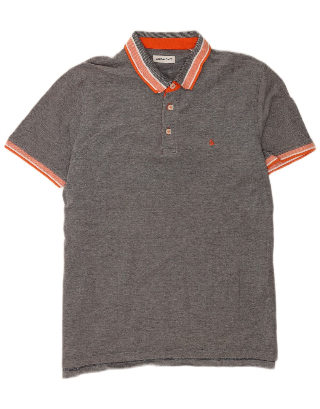 Jack & Jones herre poloshirt XL grå bomuld