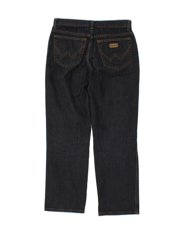 WRANGLER Straight jeans til mænd W32 L30 Marineblå bomuld
