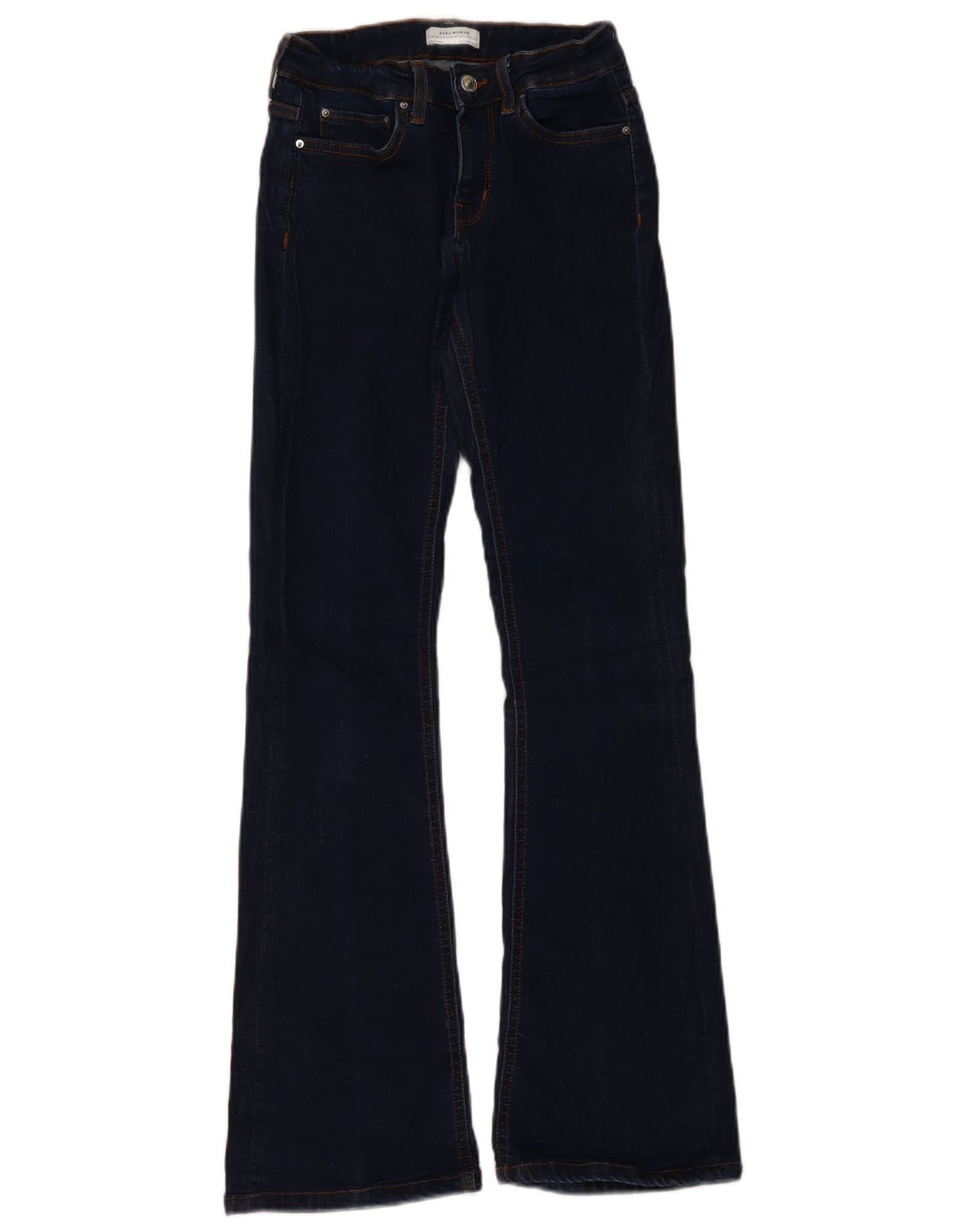 ZARA Dame Flared Jeans EU 34 2XS W24 L31 Blå