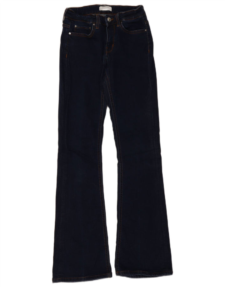 ZARA Dame Flared Jeans EU 34 2XS W24 L31 Blå