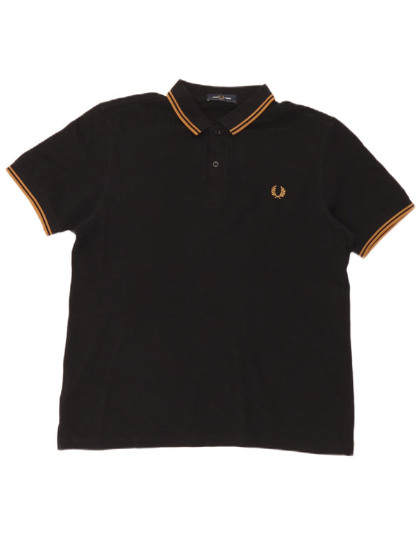 Fred Perry Herre poloshirt Stor sort bomuld