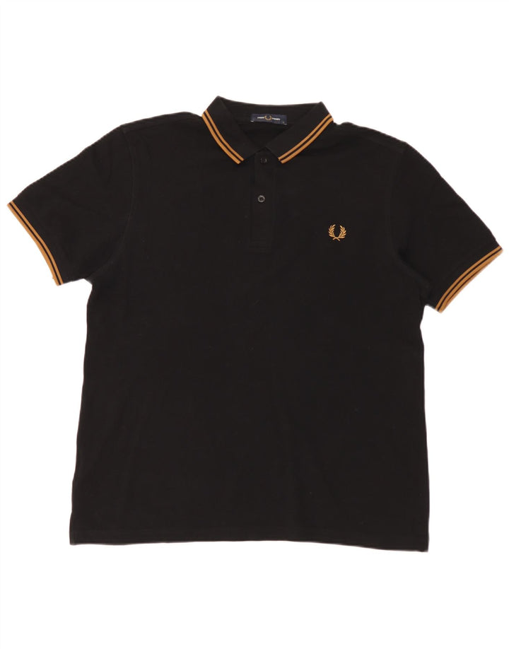 Fred Perry Herre poloshirt Stor sort bomuld