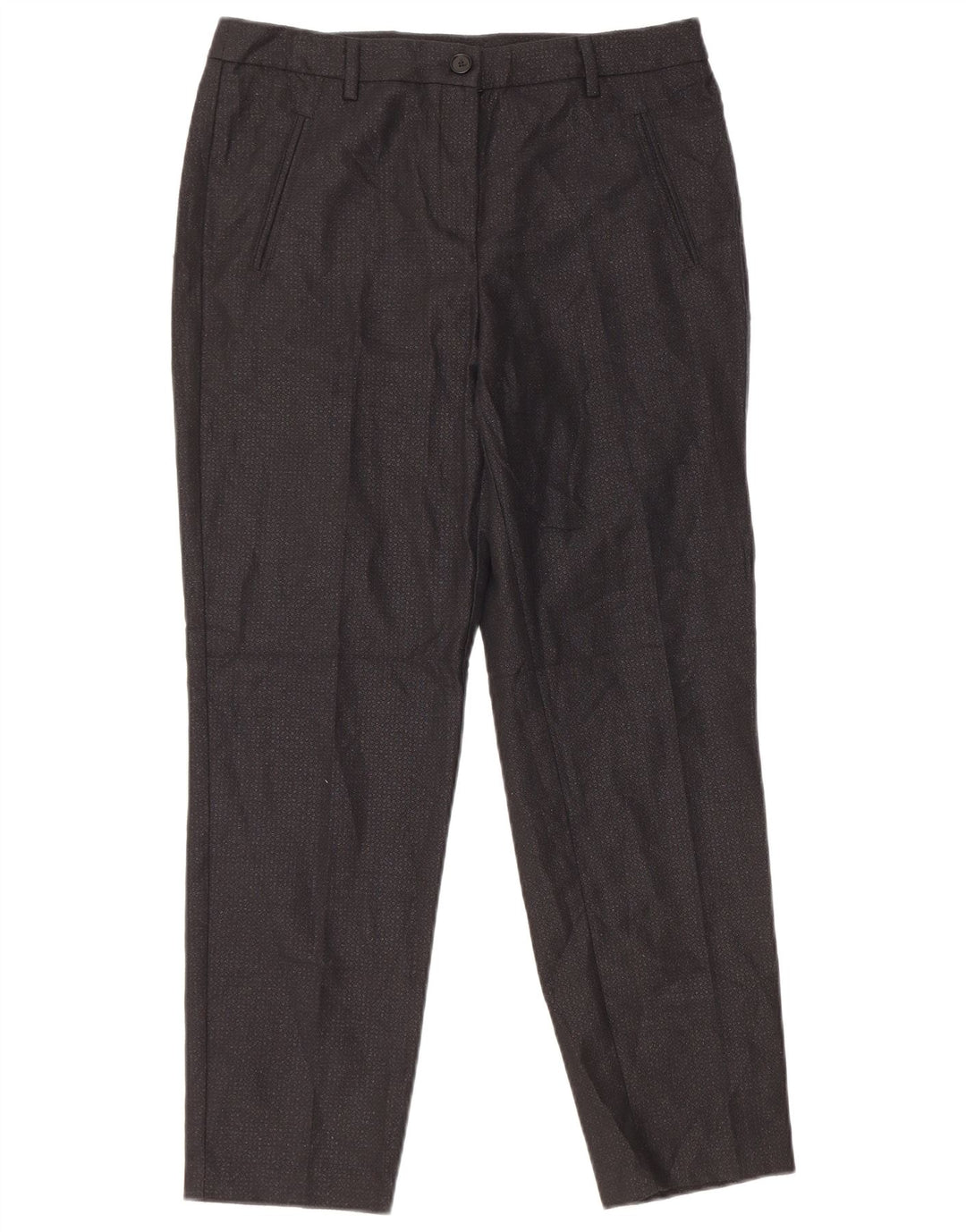 Benetton Dame Chino Bukser UK 12 Medium W32 L27 Sort Polyester