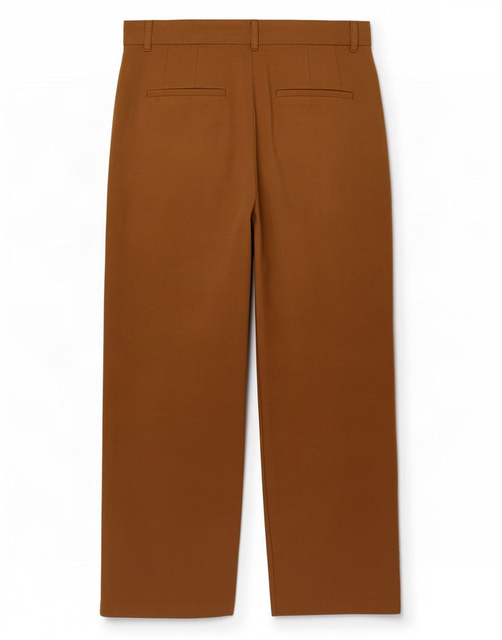 Zara Dame Pegged Trousers Medium W30 L29 Brun Modal