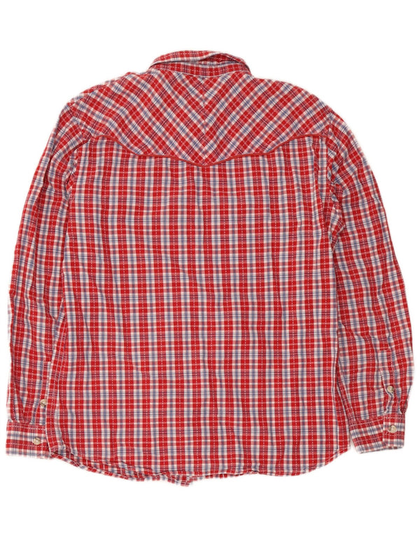 Wrangler herre Regular Fit skjorte XL rød ternet bomuld