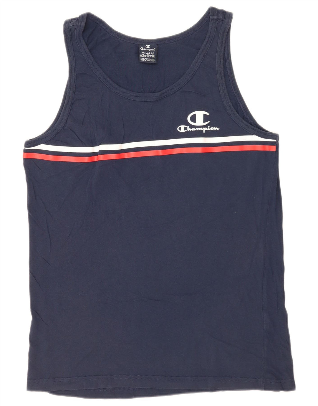 Champion Herrevest Top 2XL Marineblå Stribet