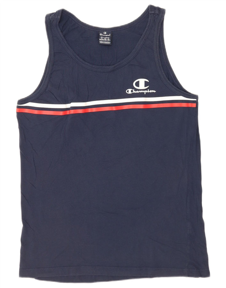 Champion Herrevest Top 2XL Marineblå Stribet