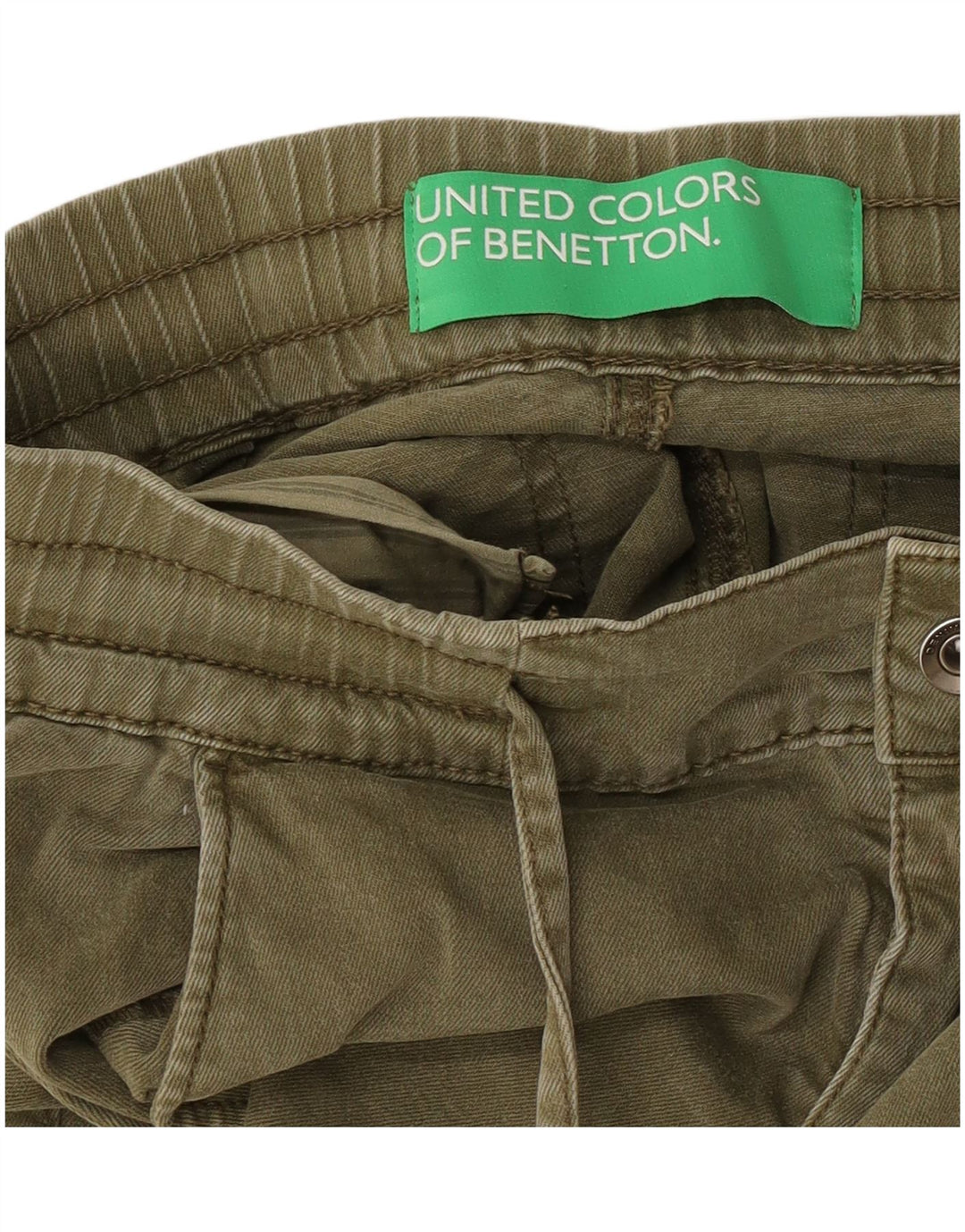 Benetton Dame jogger Cargo Bukser W30 L25 Khaki