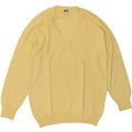 MAGLIERIE Mens V-Neck Jumper Sweater Large Yellow Wool Vintage Maglierie and Second-Hand Maglierie from Messina Hembry 