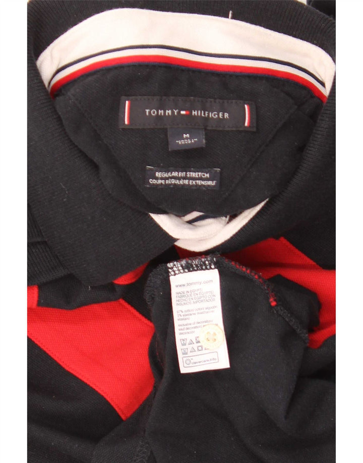 Tommy Hilfiger Herre Regular Fit Polo Shirt Medium Navy Blue Colourblock