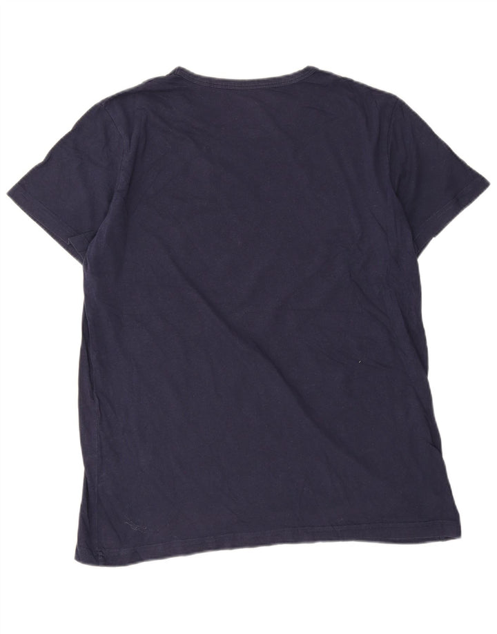 Lyle & Scott Herre T-shirt Top Stor marineblå bomuld