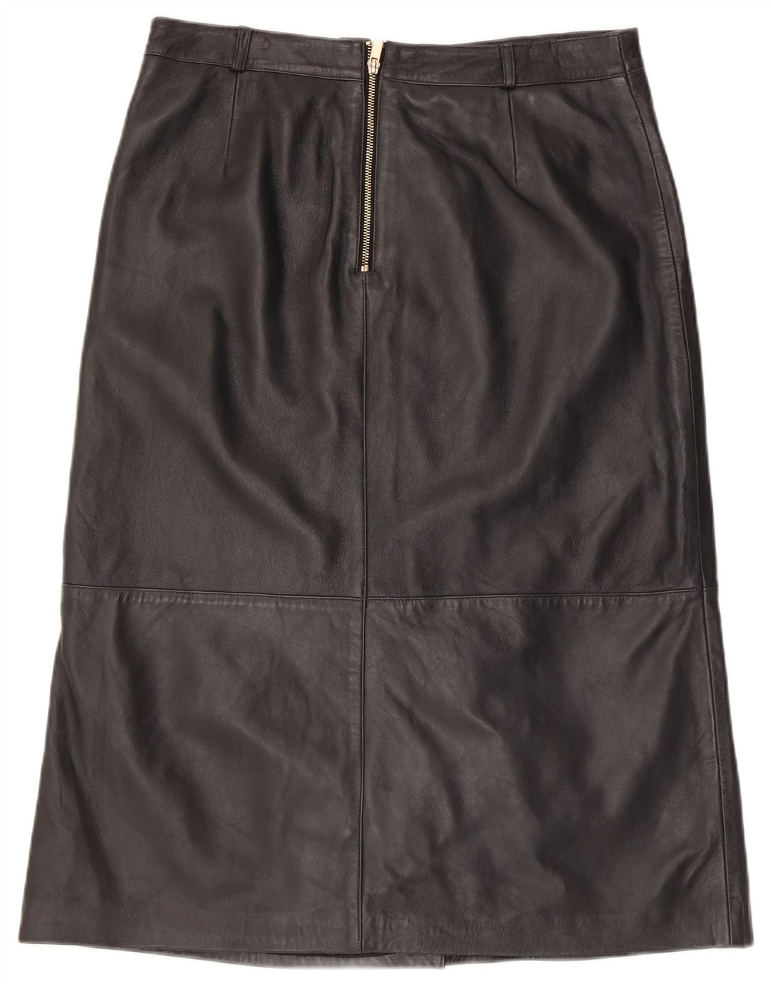 MINT VELVET Dame lædernederdel UK 14 Large W34 sort læder