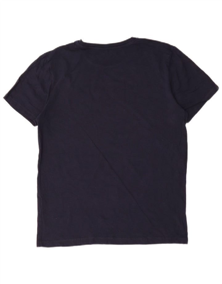 Jack & Jones Herre T-shirt Top Stor marineblå bomuld