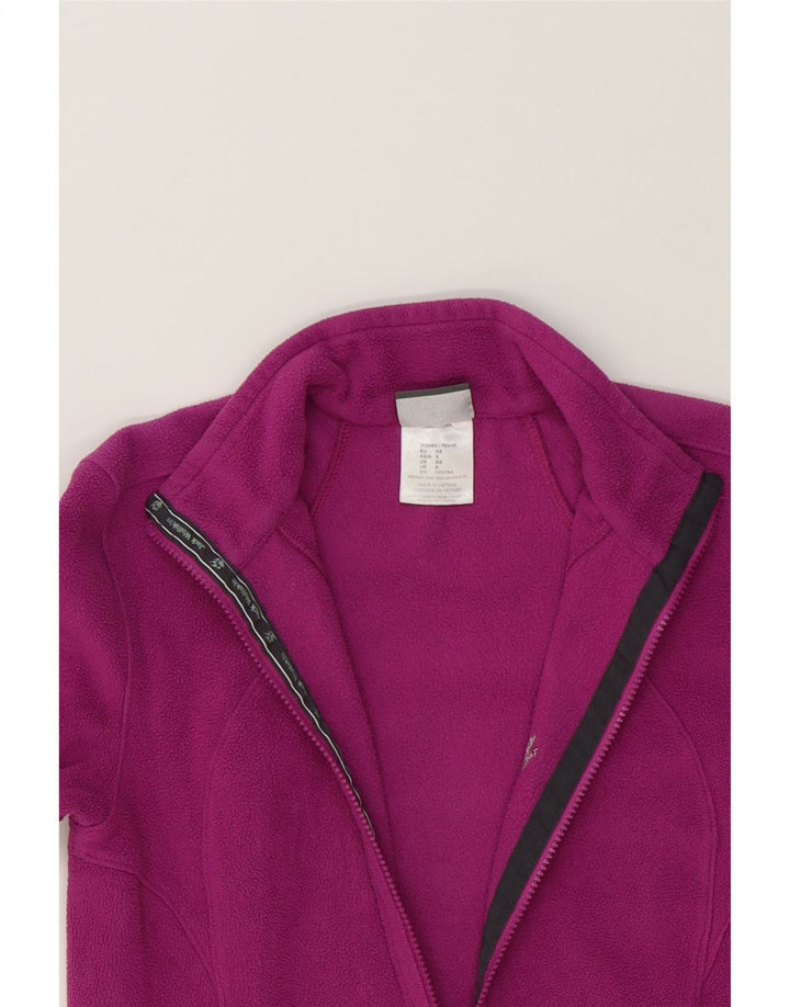 JACK WOLFSKIN Womens Fleece Jacket UK 8 Small Pink Polyester Vintage Jack Wolfskin and Second-Hand Jack Wolfskin from Messina Hembry 