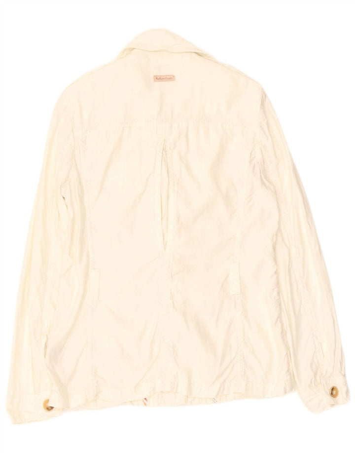 MARLBORO CLASSICS Womens Military Jacket EU 44 XL Off White Flax