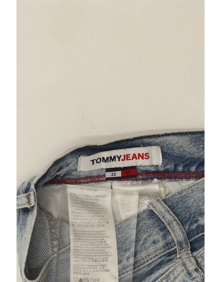 Tommy Hilfiger Herre Straight Jeans W32 L32 Blå Bomuld