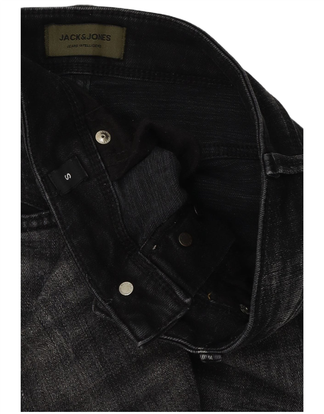 Jack & Jones Herre Distressed Denim Shorts Små W29 Sort