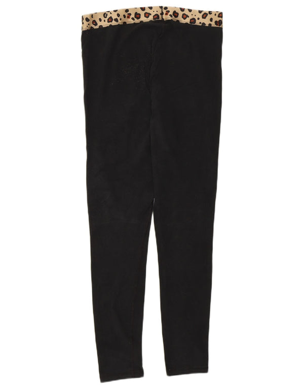 Champion Kvinders Grafiske Leggings UK 12 Medium Black Animal Print
