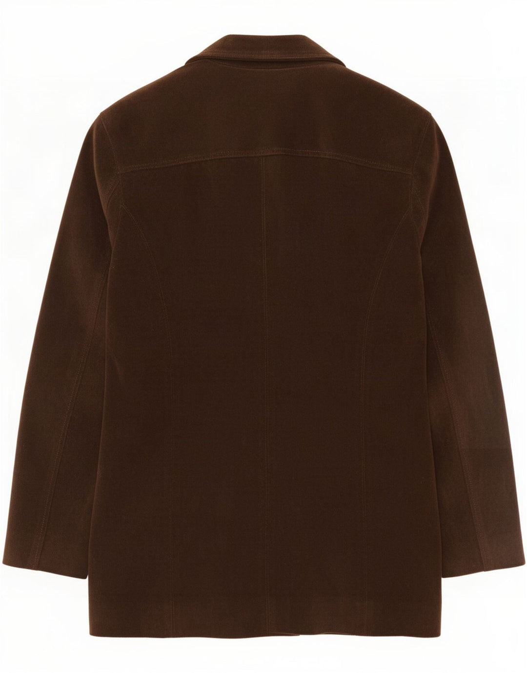 Hyde Dame 4-knaps Ruskind Blazer Jacket UK 12 Medium Brun Læder