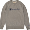 CHAMPION Mens Petit Graphic Sweatshirt Jumper Small Grey Cotton | Vintage Champion | Thrift | Second-Hand Champion | Used Clothing | Messina Hembry 