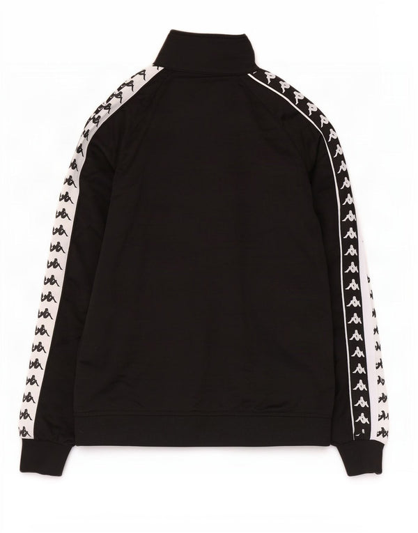 Kappa Herre grafisk træningsdragt Topjakke Medium Sort Colourblock Polyester