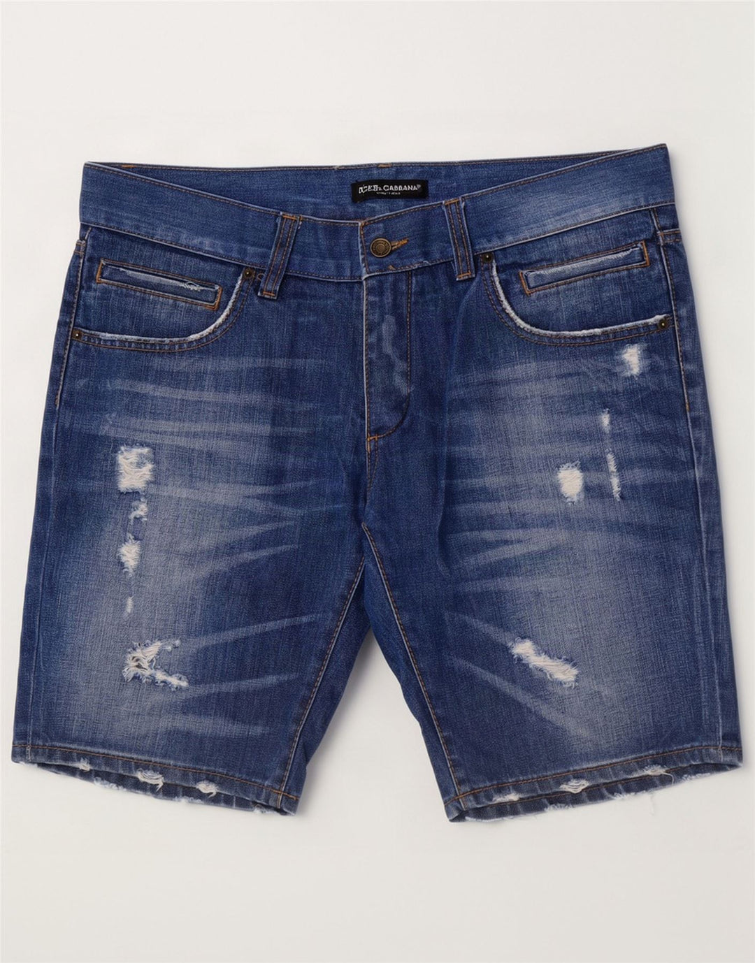 Dolce & Gabbana Herre Distressed Denim Shorts IT 50 Large W36 Blue Cotton